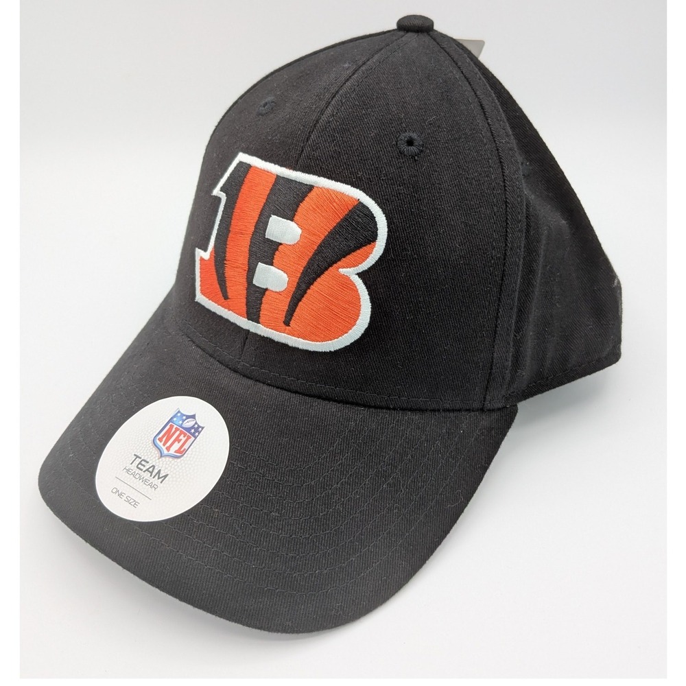 Cincinnati Bengals NFL Team‎ Headwear Black Orange Adjustable Hat Cap
